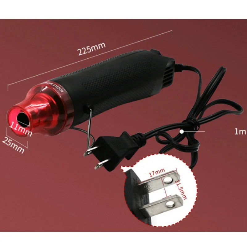 DIY 220V Using Heat Gun Electric Power Tool Hot Air 300W Temperature Gun With Supporting Seat Shrink Plastic