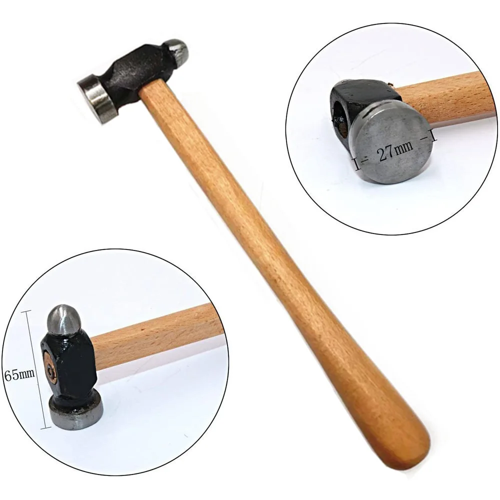 Jewelry Making Hammer with Wooden Handle  Professional Chasing Hammers for Goldsmiths and Jewelers