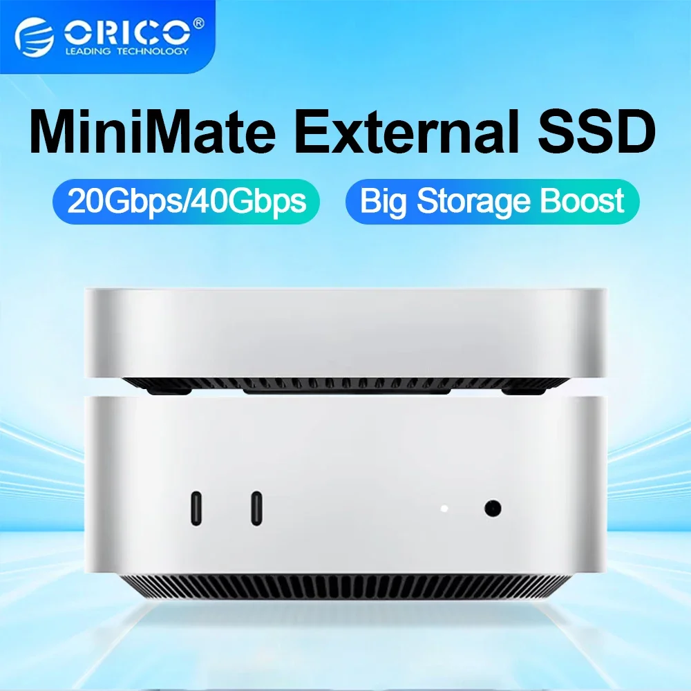 ORICO Extemal Hard Drive MiniMate MiniDock Storage Expansion 40Gbps Desktop Dock with 512GB 1TB 2TB 3TB 4TB 8TB SSD Storage