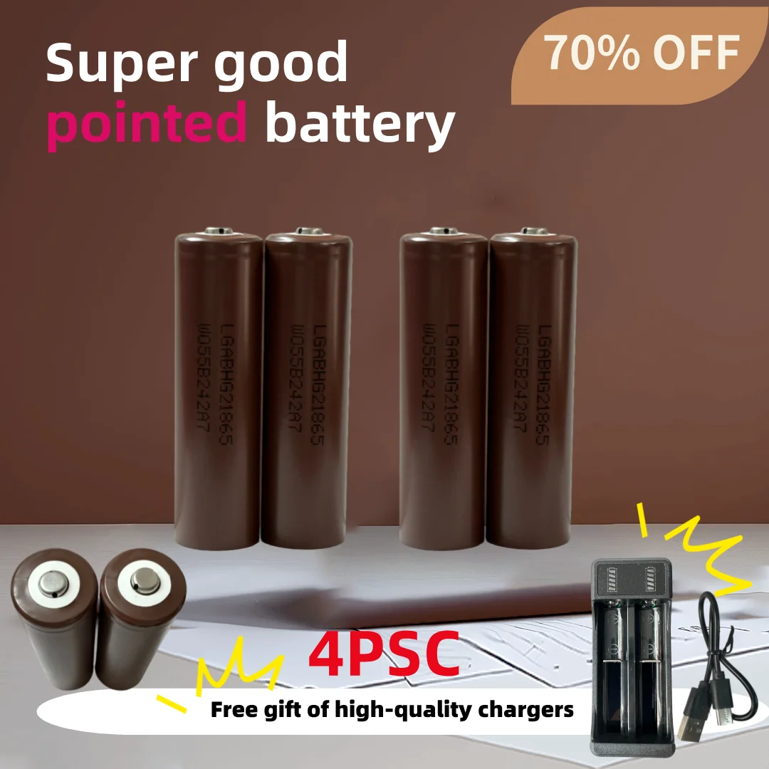 2024 Free delivery of 100% original rechargeable 18650 battery 3.7V 3500mAh 25A discharge 18650 HG2 +Pointed