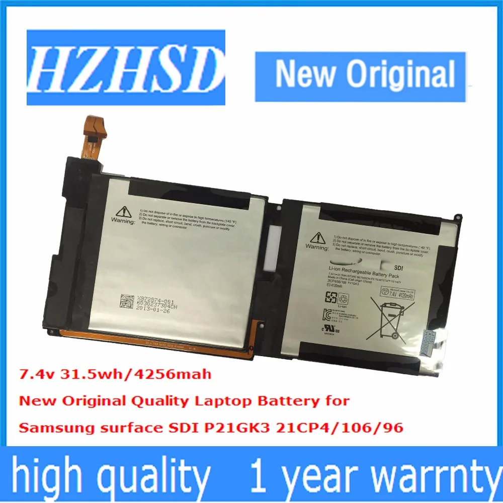 

7.4V 31.5wh/4120mAh New Original P21GK3 Laptop Battery For SAMSUNG SDI Microsoft Surface RT 1516 Tablet PC 21CP4/106/96