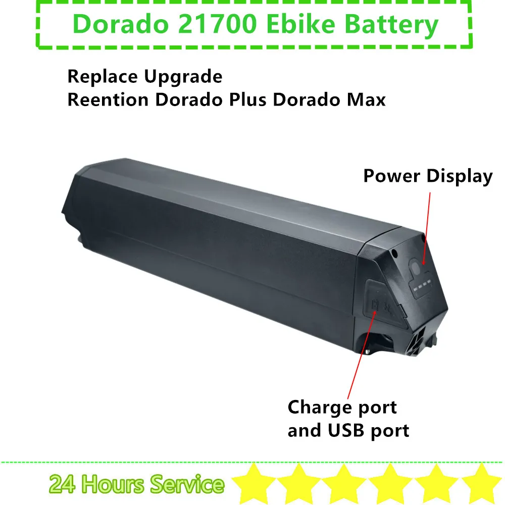 52V 20Ah 48V 20Ah 25Ah 21700 Reention Dorado Fat Tire Ebike Battery Upgrade for Ariel Rider X-Class 52V Step-Thru 1000w 2000w