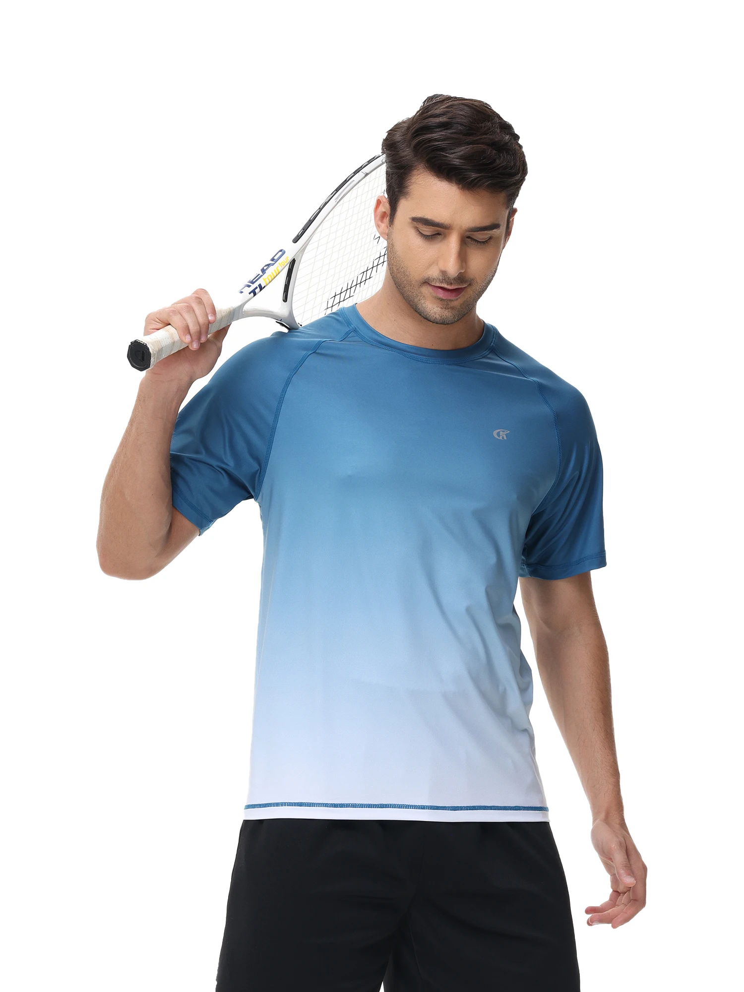 

Men's Sun Protection Shirts UPF 50+ Short Sleeve Quick Dry Breathable Outdoor Sportswear Hiking Fish Beach Performance Tops