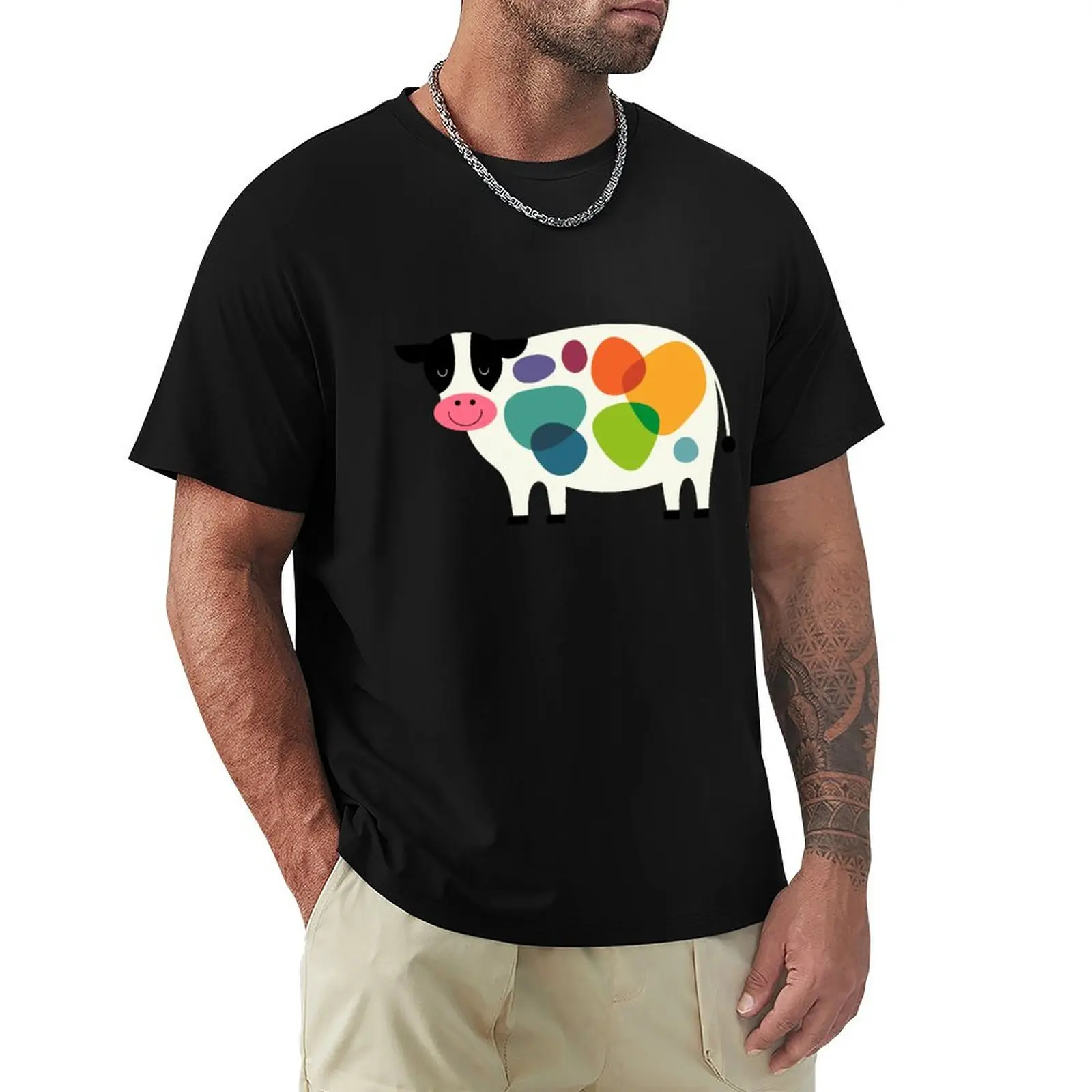 

Awesome Cow T-Shirt oversize t-shirts man boys animal print t shirt men