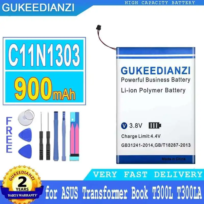 

2 - IN 1 Laptop Keyboard Battery C11N1303 900Mah For Asus Transformer Book T300L T300LA 0B200-00370100