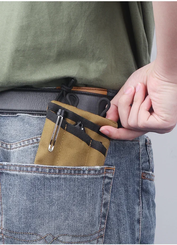 التكتيكية EDC مول حقيبة محفظة صغيرة بطاقة مفتاح حافظة الجيب الأمامي محفظة حزمة مراوح التخييم تنزه الصيد محفظة نسائية للعملات المعدنية حقيبة للحمل