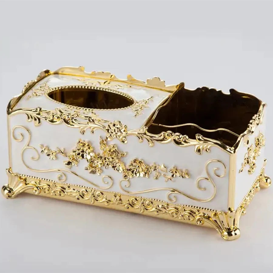 European Style Multifunctional Tissue Box, Desktop Decoration Ornaments, Kitchen And Living Room Remote Control Storage Box