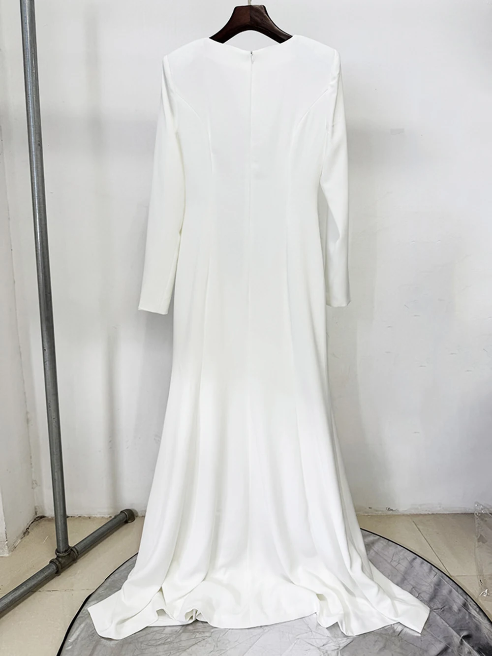 Modphy Abito lungo da sera formale dimagrante di alta qualità Abito lungo da donna elegante con perline e fiori Abiti da passerella per cena di celebrità