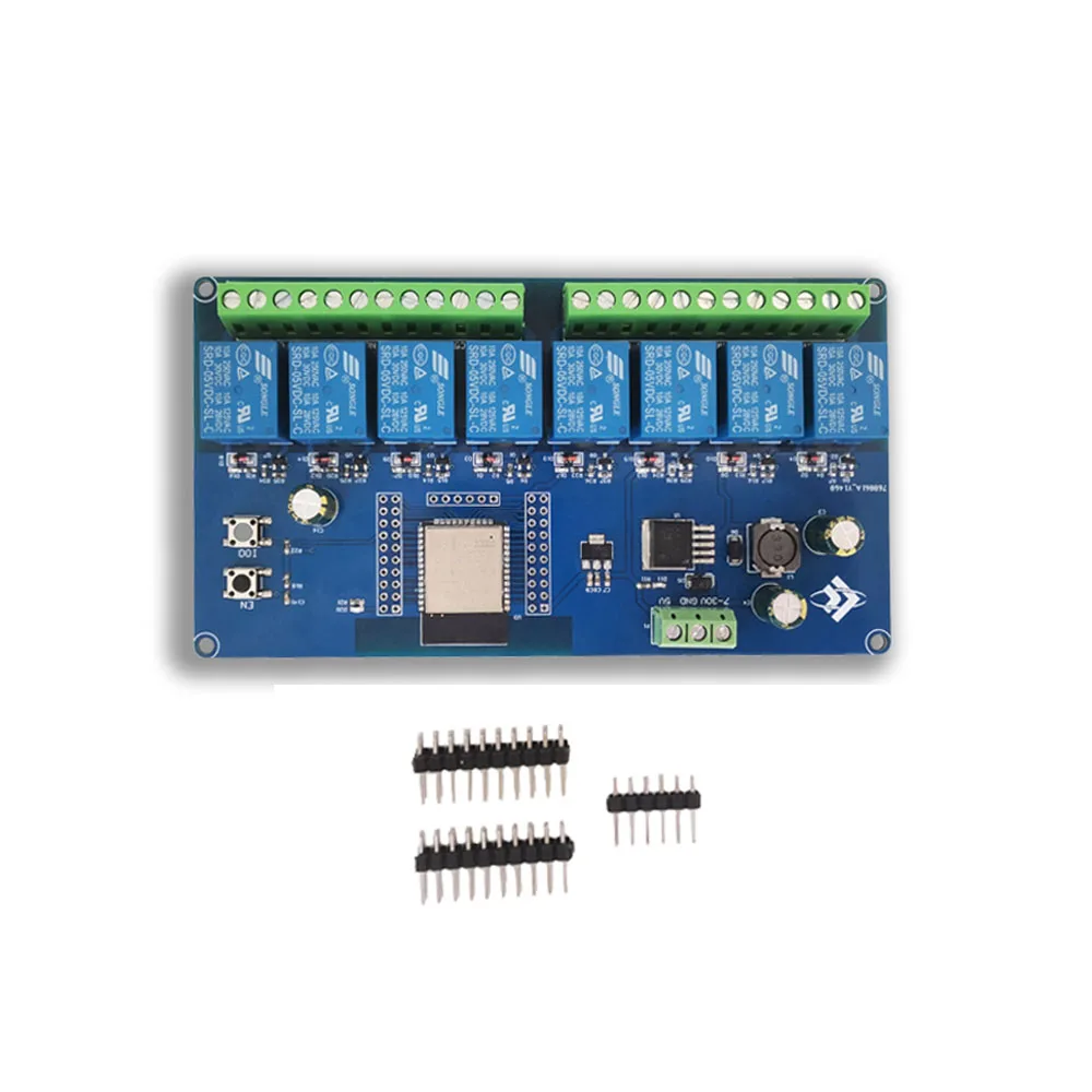 DC5-30V Power Supply 8 Channel Relay Module ESP32 WIFI Bluetooth BLE ESP32-WROOM Relay Board Secondary Development Board