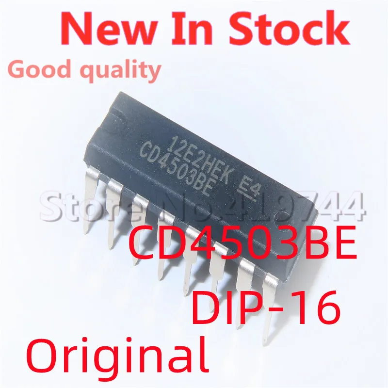 5PCS/LOT CD4503BE CD4503 DIP-16 six three-state non-inverting buffer In Stock NEW original IC