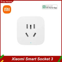 Xiaomi Mijia Smart Socket 3 WIFI Power Statistics Version Wireless Remote Control Adaptor Power On Off Work With Mi Home APP