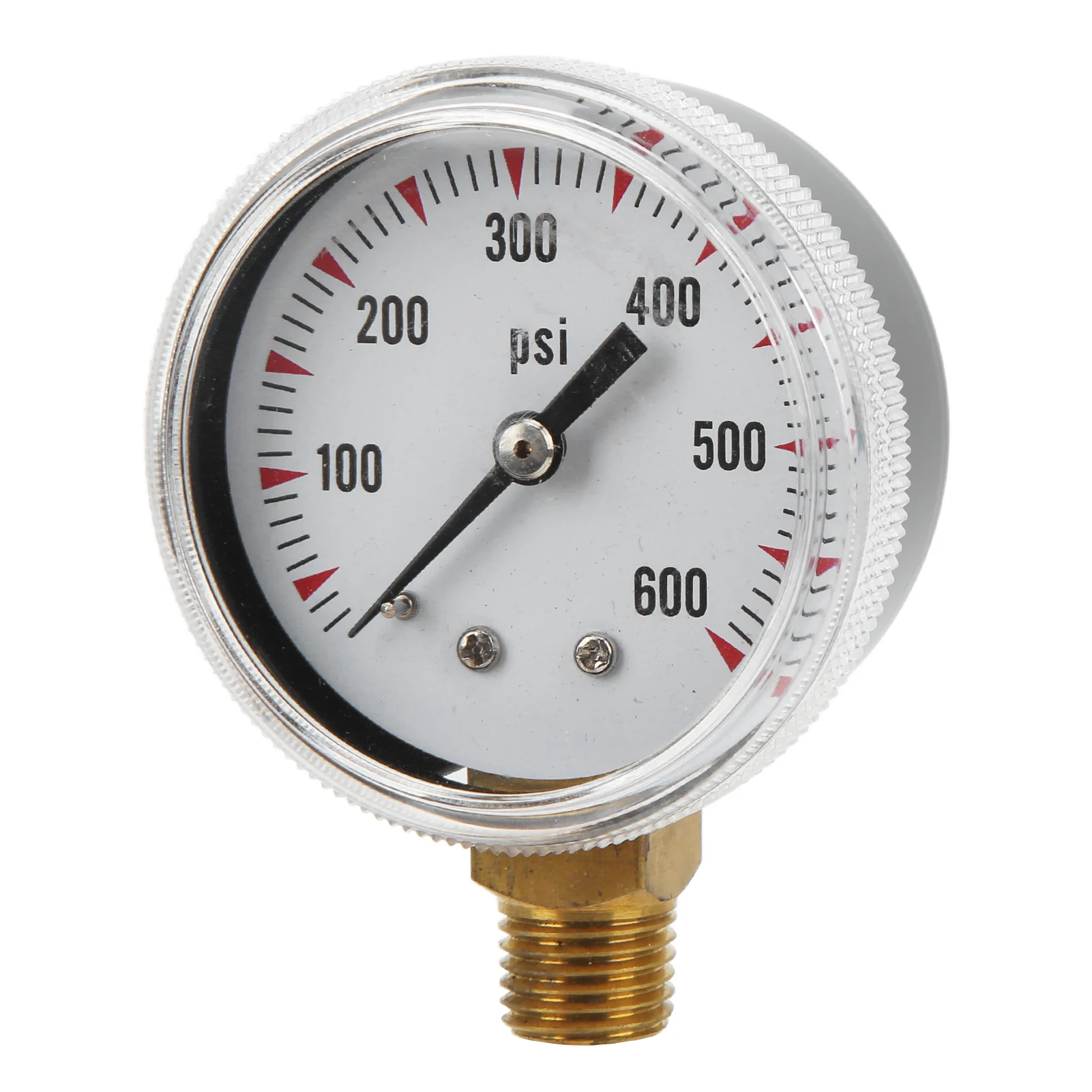 Y50 0‑600psi Radial Pressure Gauge with 1/4in NPT Brass Connection for Pressure Measurement  Pressure,Gauge§Pressure,Test,Gauge