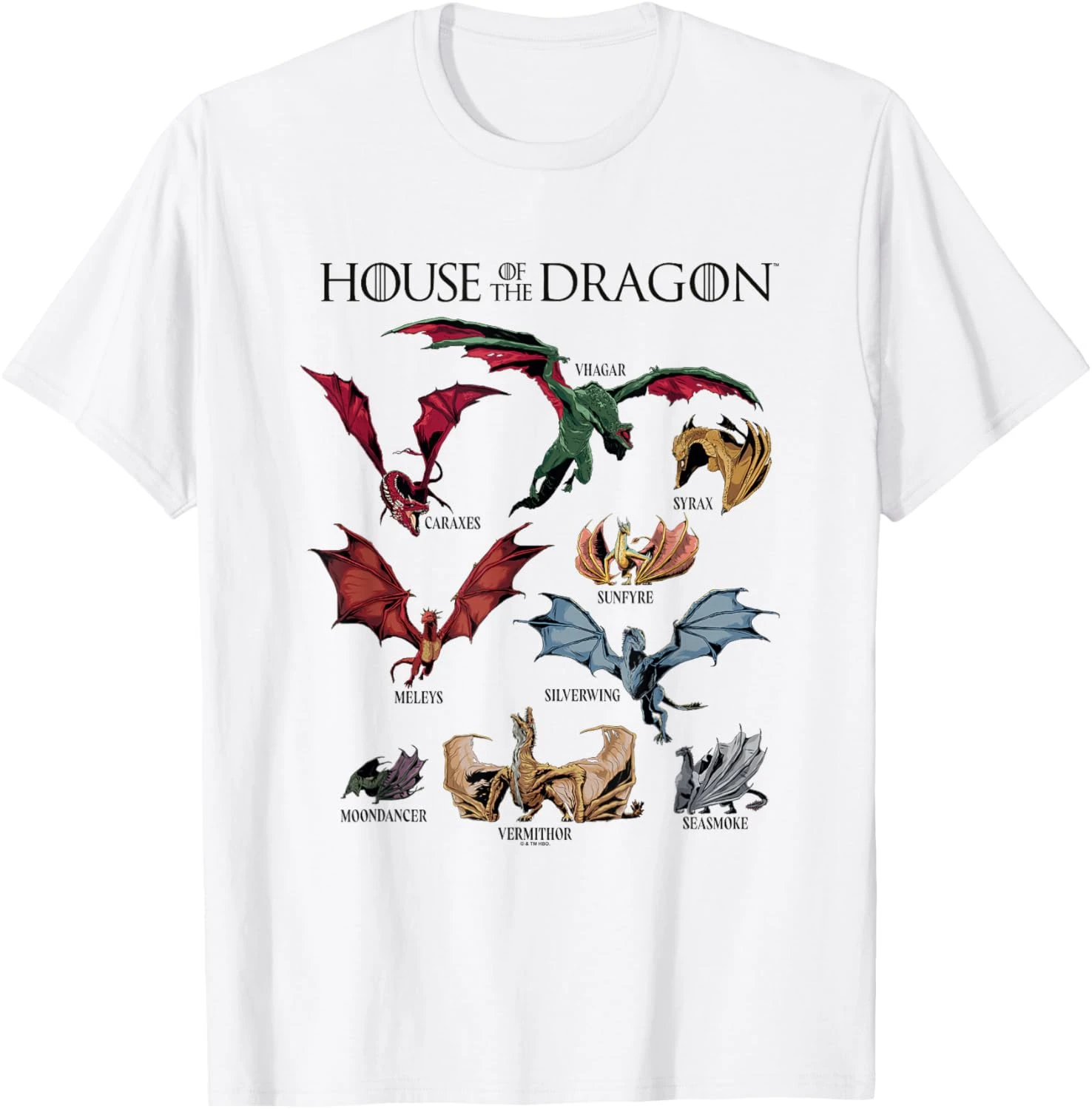 Vintage T-Shirt Dragon Fire Sword Graphic 2026 New Unisex Tee Gift for Him Couples Matching Crew Neck Fantasy Casual Tee