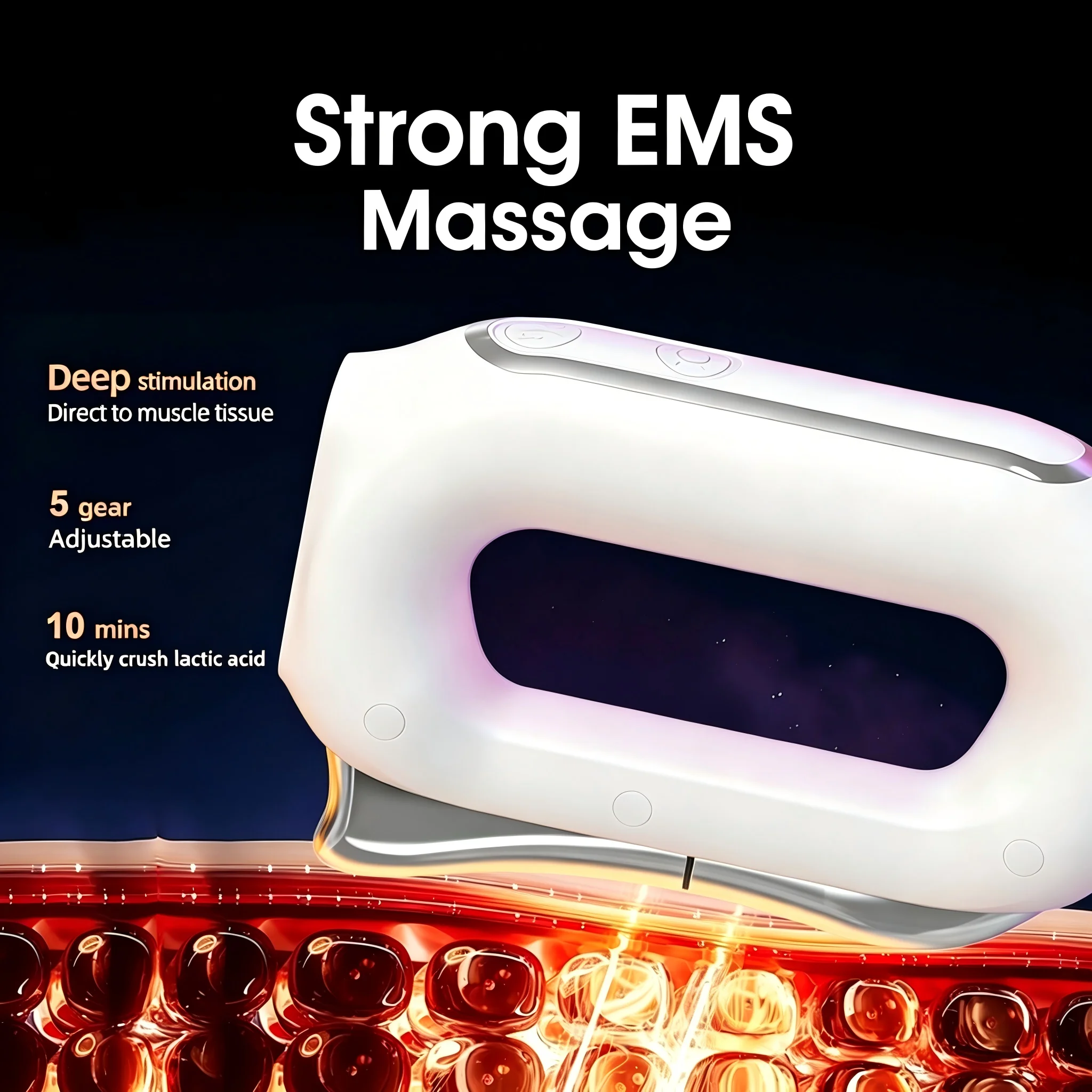 3 in 1 Fascia Knife Massager Microcurrent Body Muscle Relaxation Device Fitness Vibration Body Lifting Blade for Muscle Tension