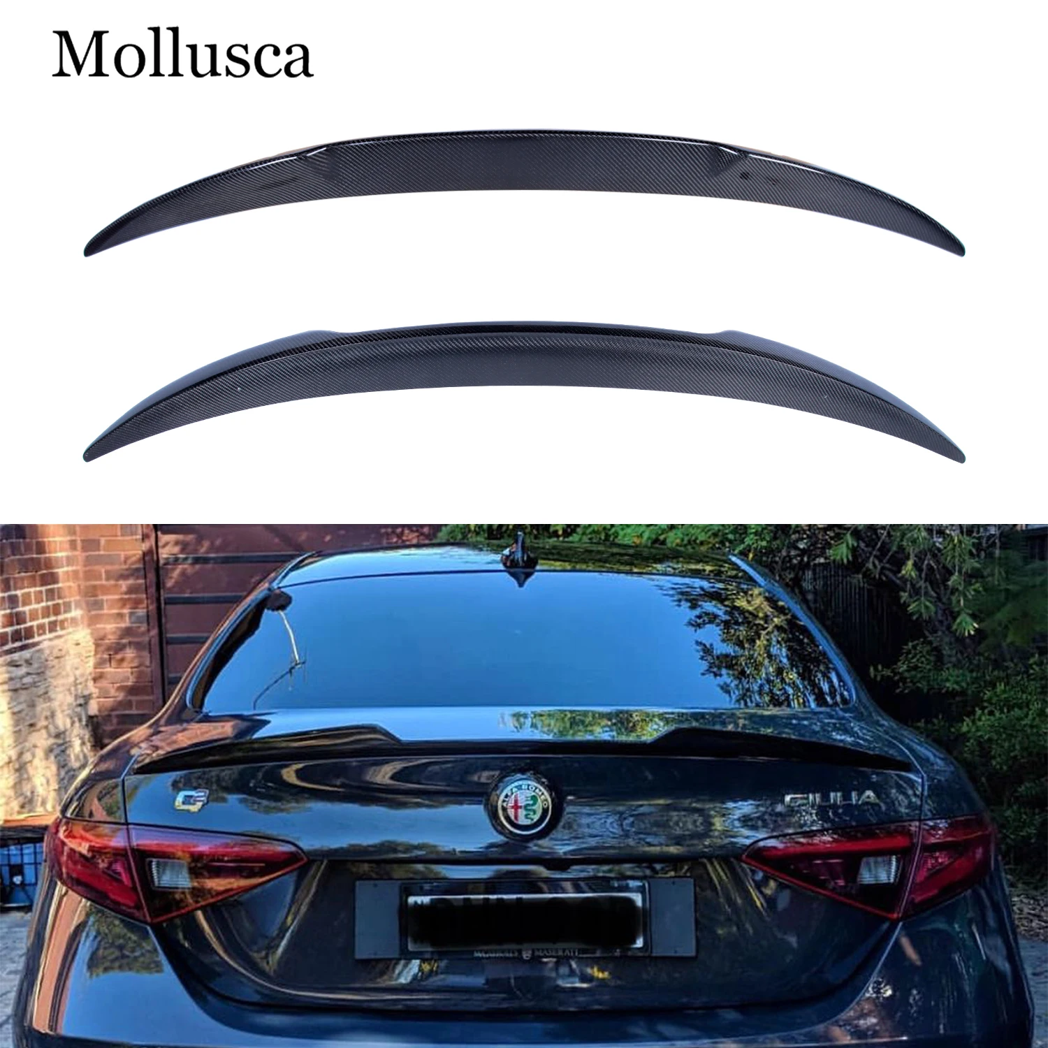

For Alfa Romeo Giulia 952 OE Style Carbon Fiber Rear Spoiler Trunk Wing 2015-2023