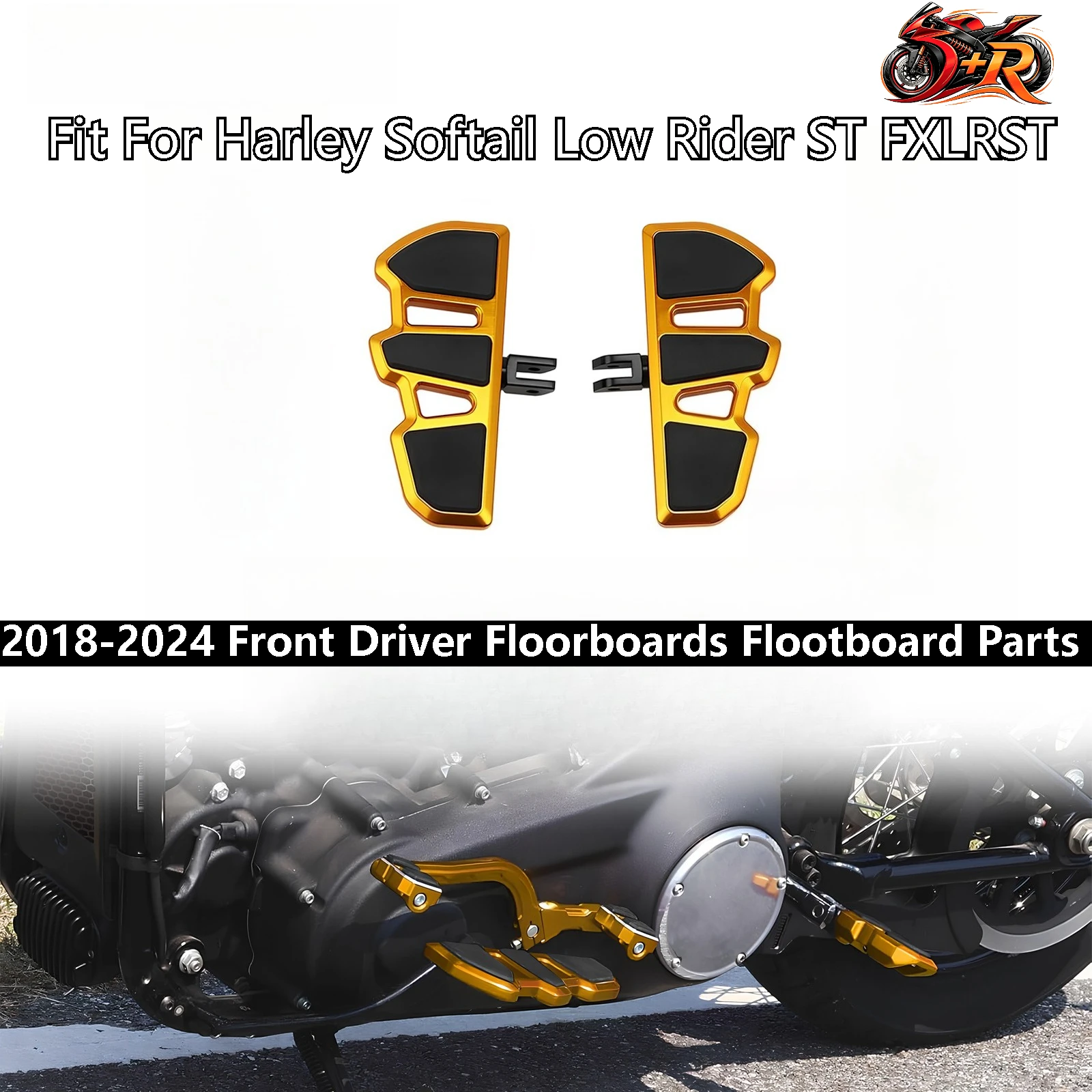 

Front Driver Floorboards Flootboard Parts Fit For Harley Softail Low Rider ST FXLRST 2022-2024 Street Bob FXBB FXBBS 2018-2024
