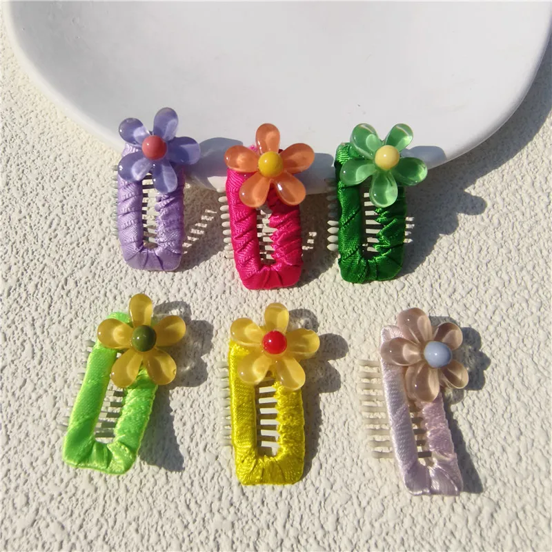 Cute Flowers Pet Comb Clip Shape Dog Clips BB Doggie Hair Clips Hairpin Puppy Pet Cat Grooming Accessories