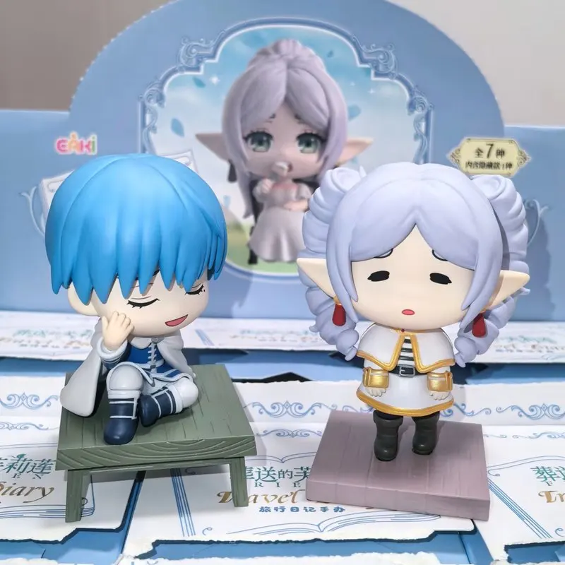 

Genuine Eaki Frieren Beyond Journey End Travel Diary Series Blind Box Cute Anime Figure Collectible Trendy Toys For Fan Gifts