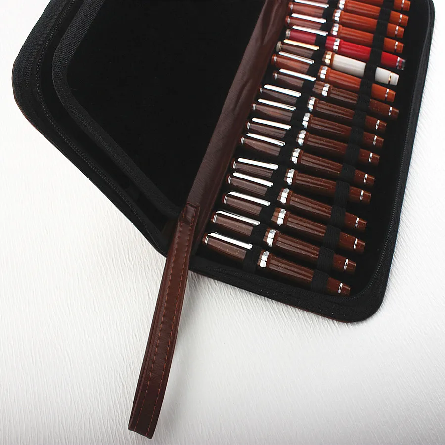 Etui na długopisy ze skóry PU na 10 24 36 48 długopisów Wodoodporny organizer — zdjęcie produktu 5