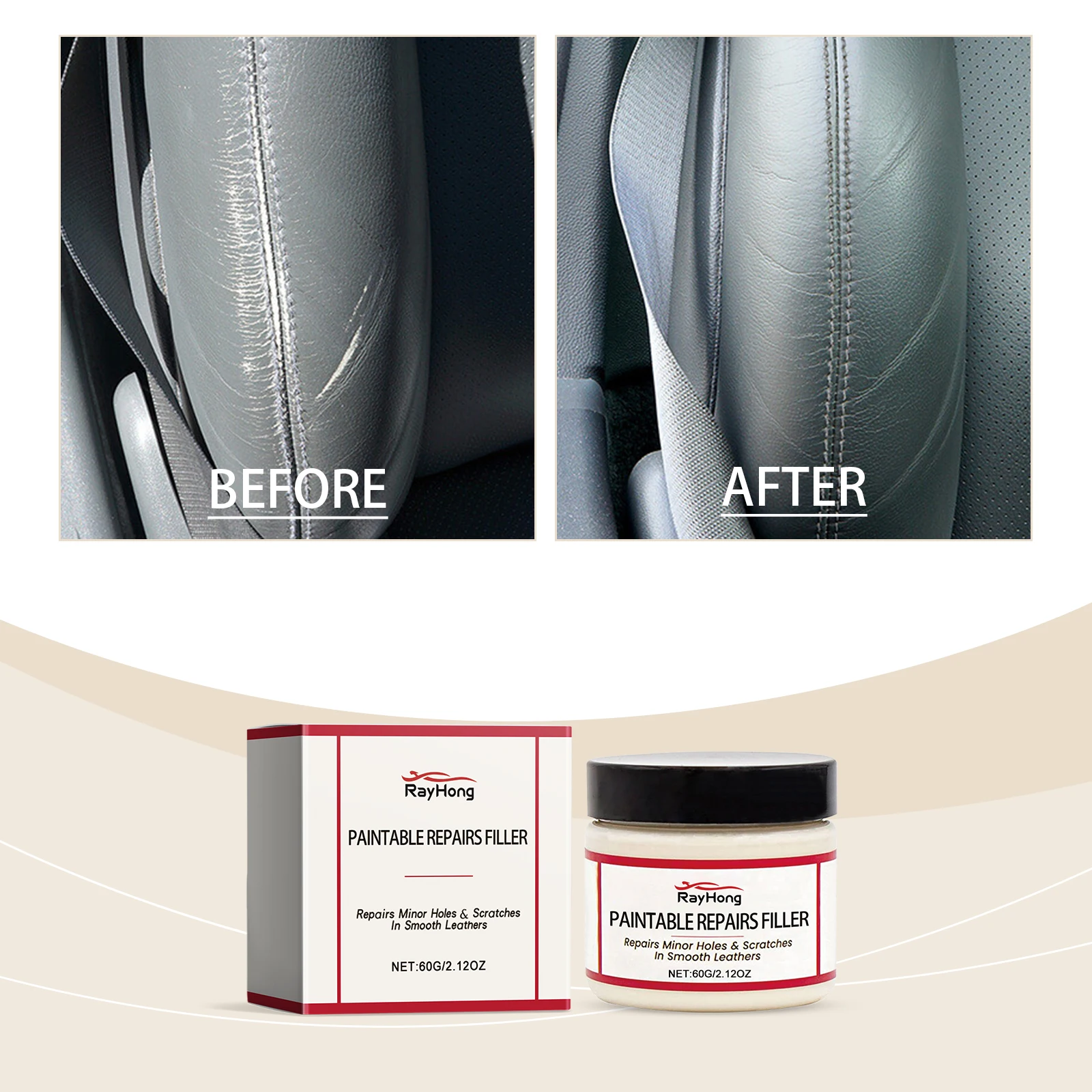 Leather Cleaner Interior - Pâte de réparation pour cuir -