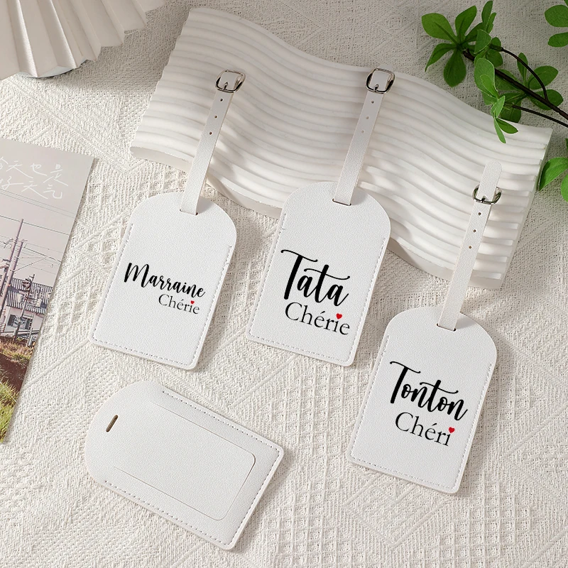 

Tata Marraine Tonton Luggage Tag Mamie Papy Parrain Cheri Travel Baggage Tags Identify The ID Luggage Tags Holiday Birthday Gift