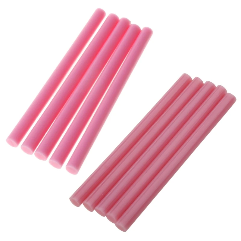 Colla a caldo adesivo colorato 7x100mm per strumento riparazione giocattoli artigianali fai-da-te 5 pezzi