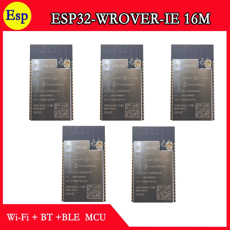 ESP32-WROVER-IE 16M N16 8MB PSRAM  ESP32 WROVER IE Espressif ESP32 IPEX Antenna Dual Core Wi Fi&Bluetooth Module