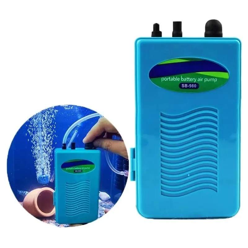 Wireless Battery 1.5W Aquarium Air Pump AC Electric Fishing Aerator Portable Battery Powered Fish Tank Oxygen Pump