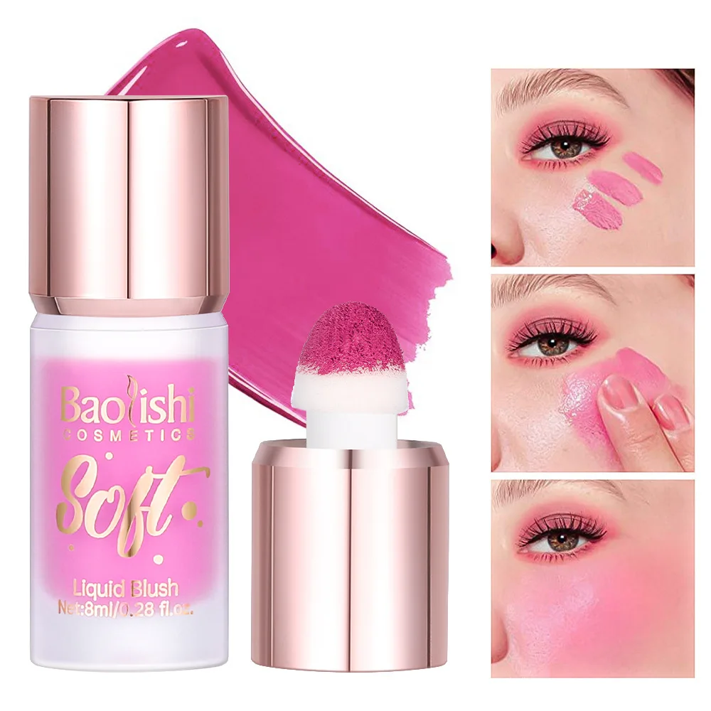 플라워노즈 Matte Red Liquid Blush Brightens Skin Tone Is Lightweight and Easy To Apply Stick Atmosphere Pure Desire Pseudo Plain Face