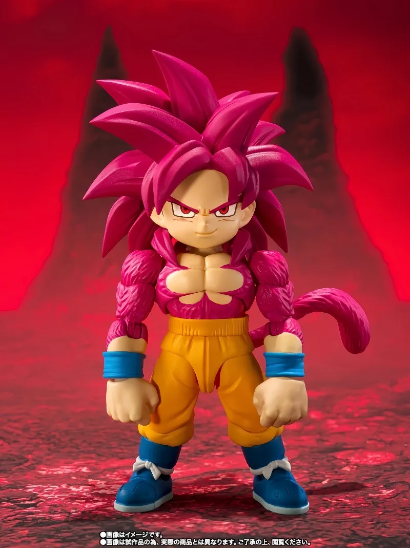 

Bandai SHF Dragon Ball DAIMA Super Saiyan 4 Goku Mini Action Figure Collectible Gift