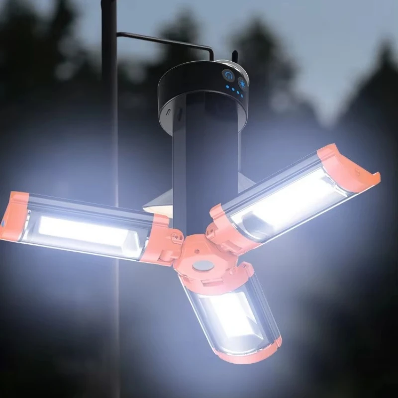 Light Emitting Diode Camping Light Adjustable Angle Length Outdoor Aluminum