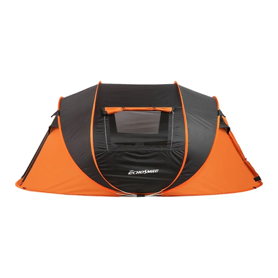 

58 Person Black + Orange PopUp Camping Boat Tent