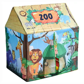 Zoo animals house shape kids children Playhouse tent indoor outdoor baby toddler game play tents play house