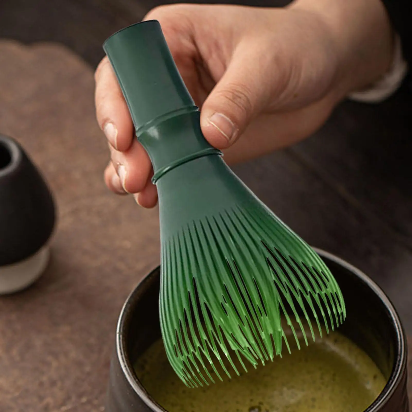 Batidor de Matcha Portátil, Batidor de Matcha de Grado Alimenticio, Batidor de Matcha Reutilizable, Mezclador y Agitador de Matcha, Batidor de Polvo de Té