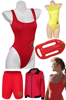 CJ Parker Cosplay Swimsuits Costume 1989 TV Baywatch Summer Beach Wear Swimwear Bikini Inflatable Floating Board Halloween Suits