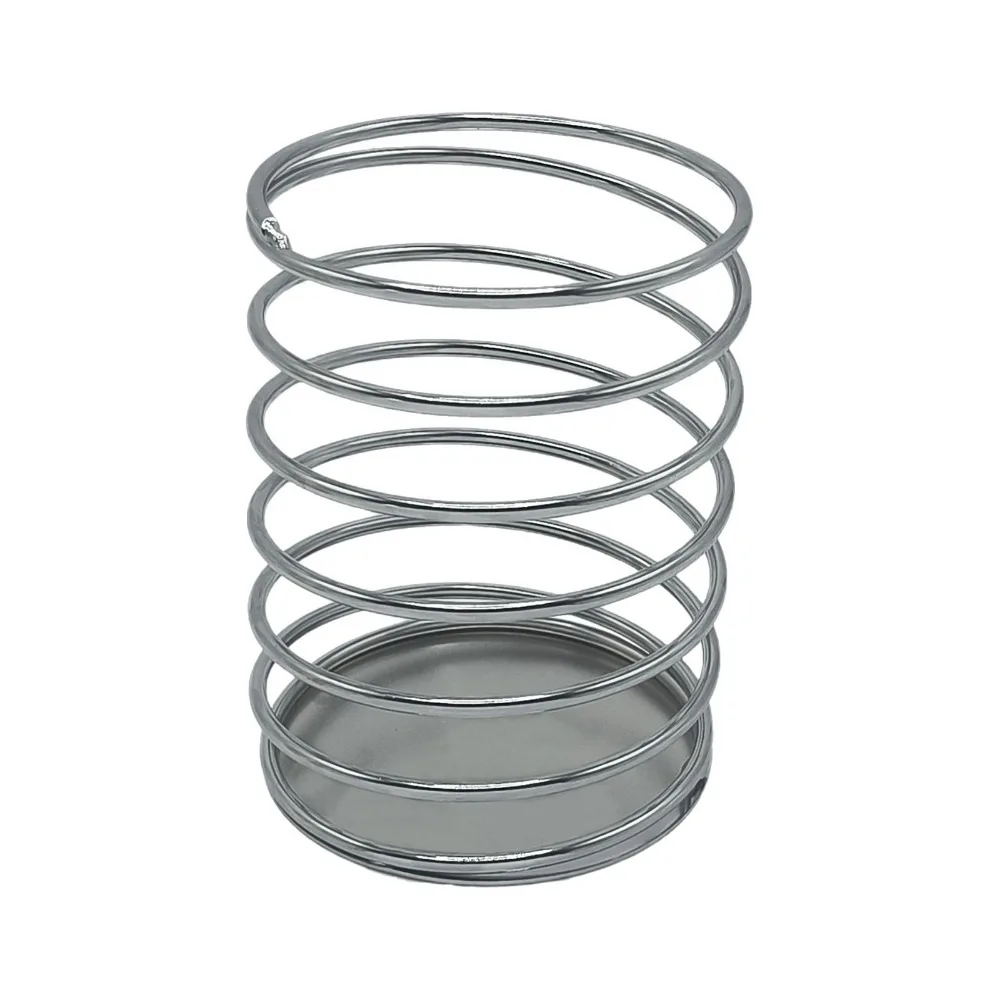 

Hollowed-out Spring Pen Holder Ins Household Stationery Organizer Iron Multi-purpose Toothbrush Storage Rack Office Supplies