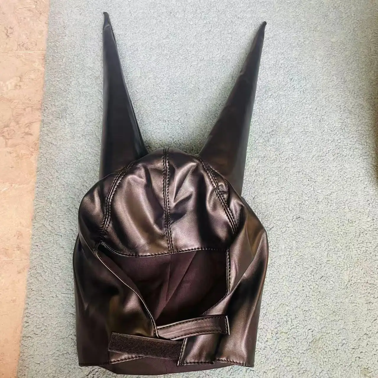 Chapeau de docteur de la peste Steampunk, casquette en cuir Pu à longues oreilles, Costume gothique d'halloween unisexe, accessoire de Cosplay de sorcière et de magicien Y2K Punk