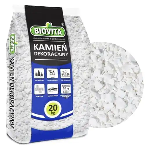 Dekorative Stein korn weiß 8-16mm 20 kg