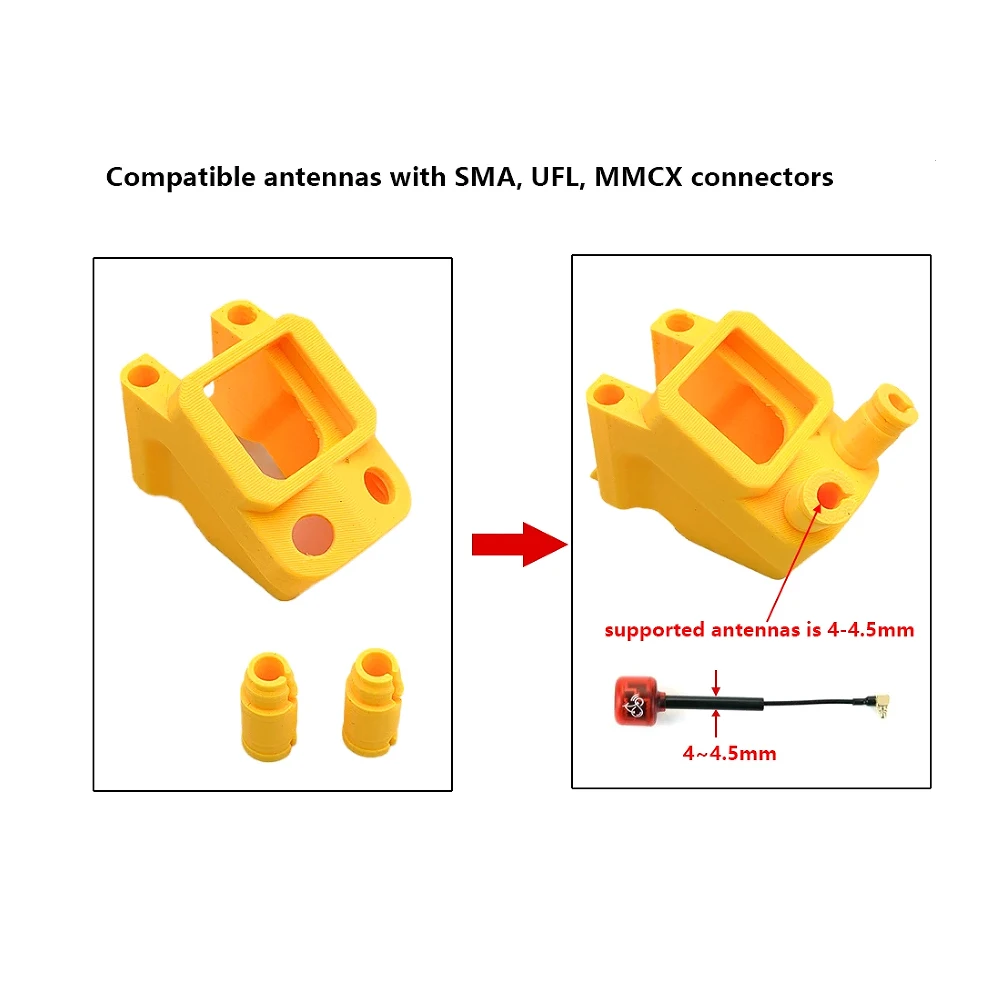 3D Printed Replacement Parts TPU Holder Fixed Bracket Seat for speedybee mario 5 FPV Racing Drone frame