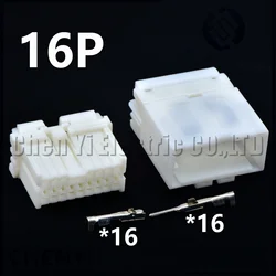 16 Pin Auto Wire Harness Connector Car Mirror Starter Plug Socket MG653019 MG643016 1123371-1 1123350-1 7283-5995 For Nissan