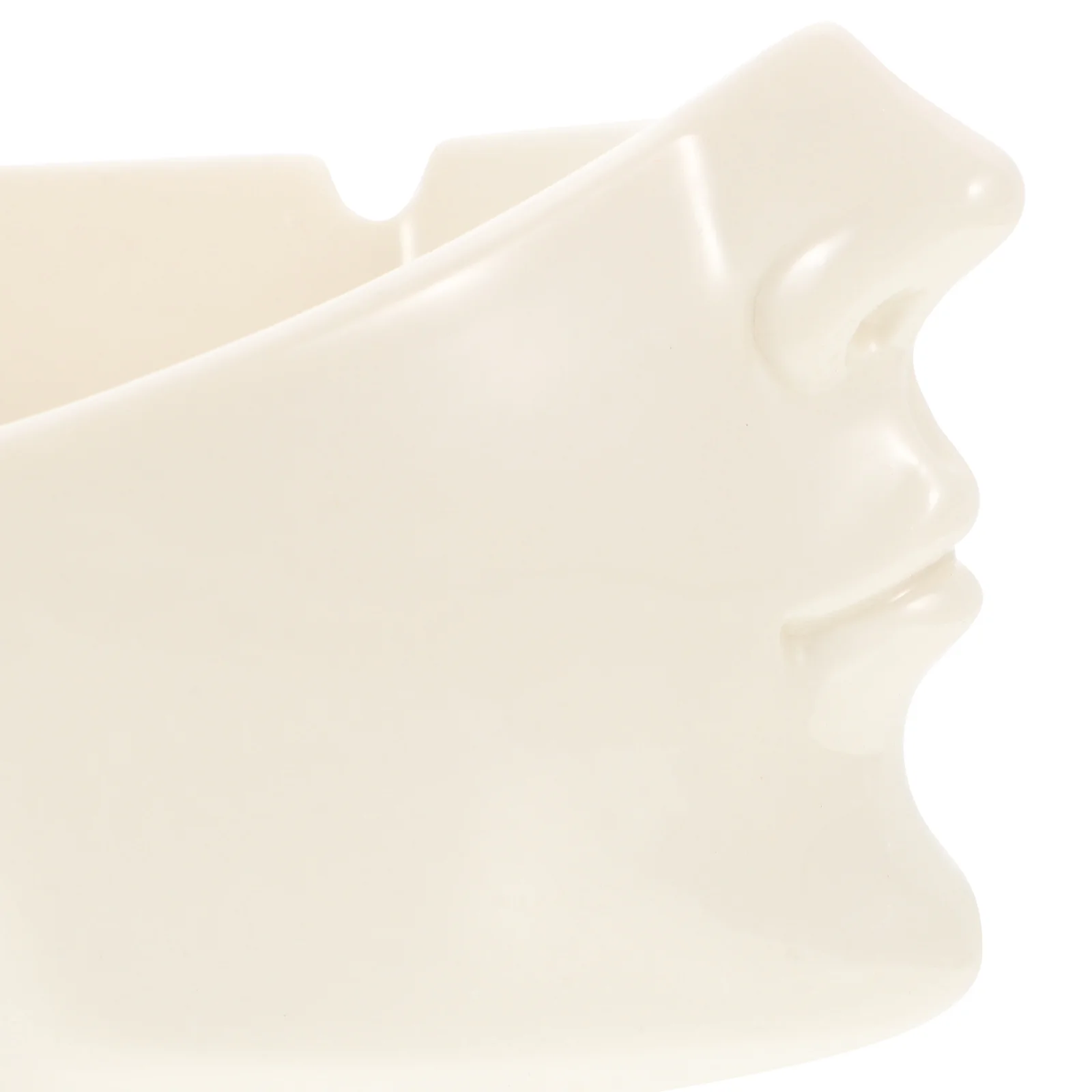 

Ceramic Ashtray Desktop Decoration Home Decorative Half Face White Table Living Room