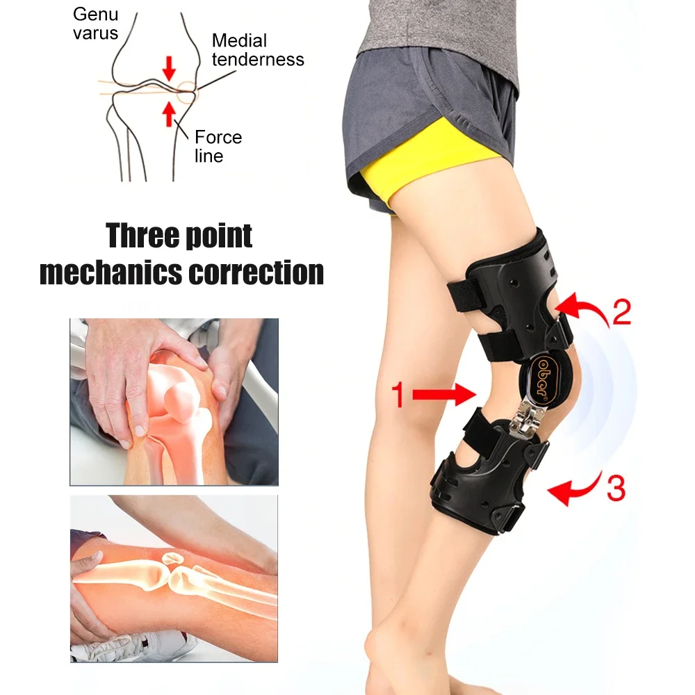 Hinged Knee Brace,ROM Knee Brace for ACL,MCL Injury,Hinged Immobilizer for Orthopedic Rehab,Post Op,Meniscus Tear,Right Left Leg