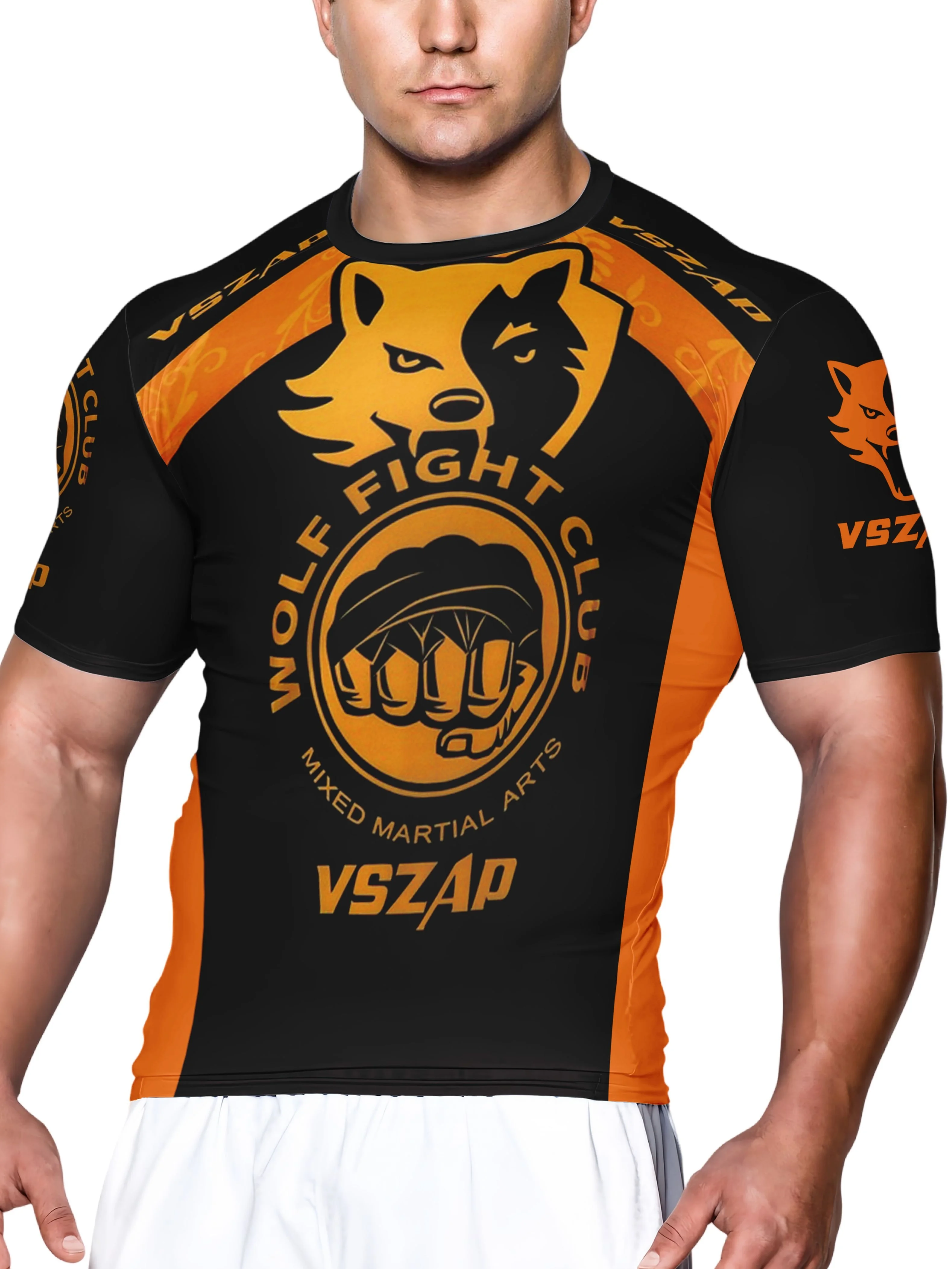 

Men's Printed Summer T-shirt Comfortable Plus Size Crew Neck Fitness Short Sleeve Top Men's Crew Nec Boxing and Fighting Mma