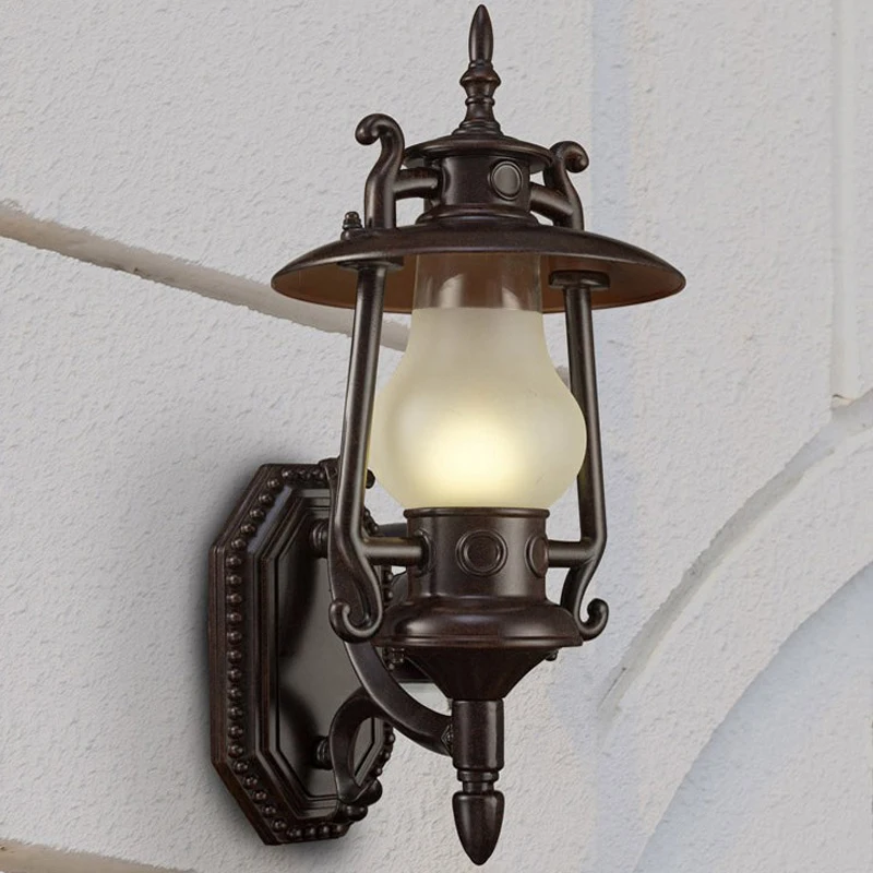 Antique Kerosene Wall Lamp European Style Outdoor Cast Aluminum Waterproof Sconce Light Balcony Aisles Villa Gate Courtyard Lamp image 3