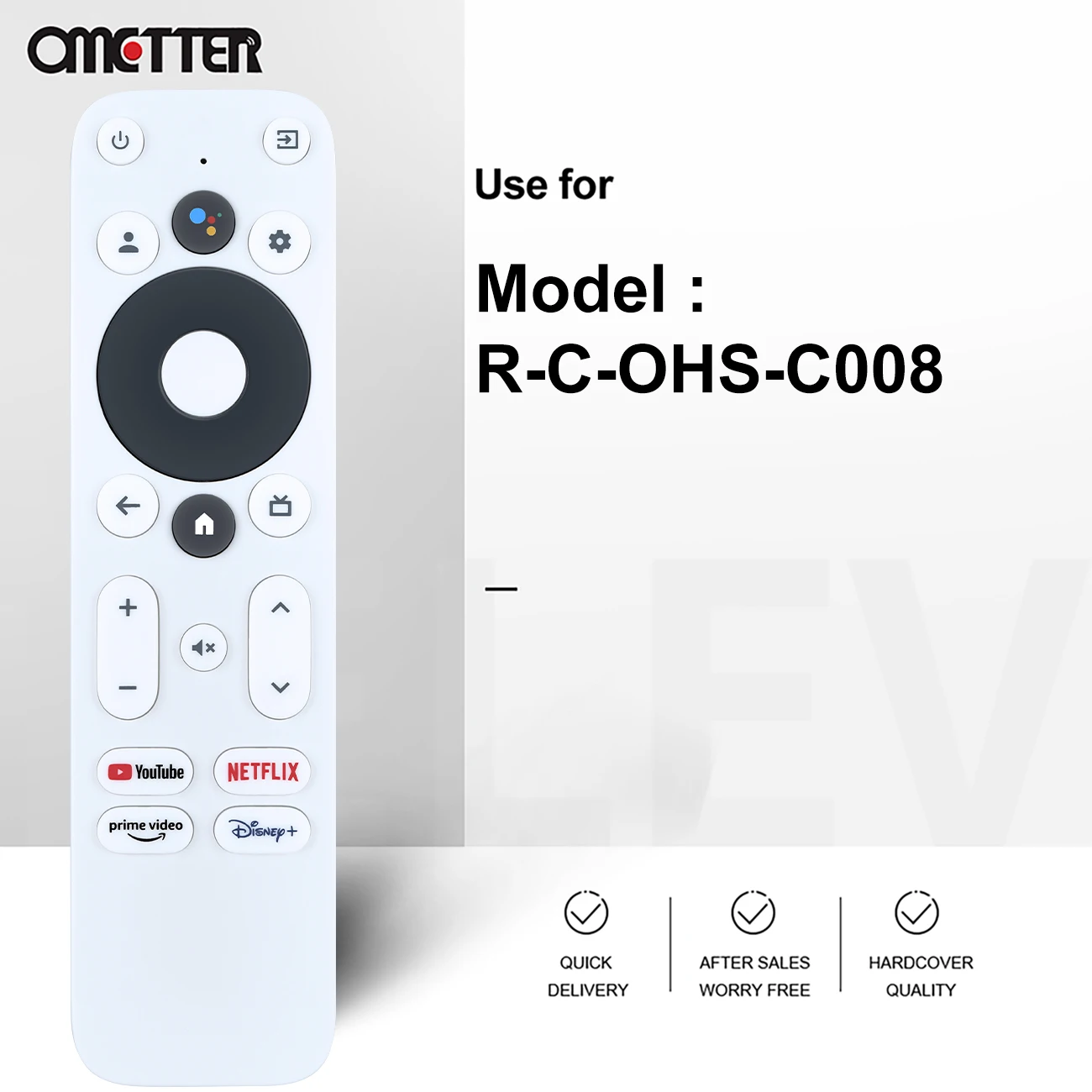 New Voice Remote Control for FULL LICENSE S905Y4 NEXT 4K GOOGLE TV STICK R-C-OHS-C008 BVS HOME TECH NENULA