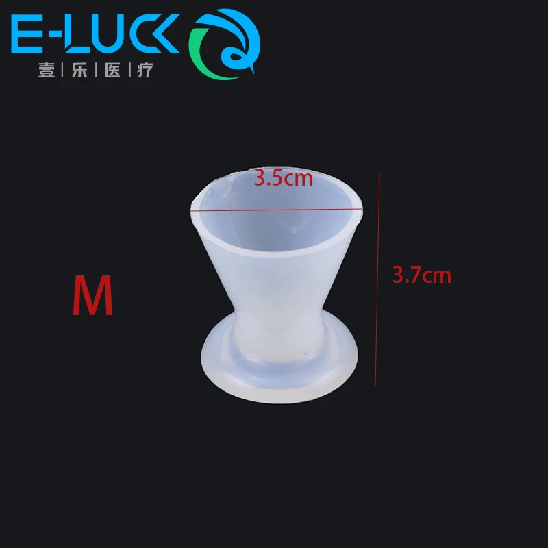 Tazza in gomma siliconica dentale ciotole di miscelazione autosolidificanti flessibili disinfezione ad alta temperatura strumento di laboratorio per odontoiatria 1 pz