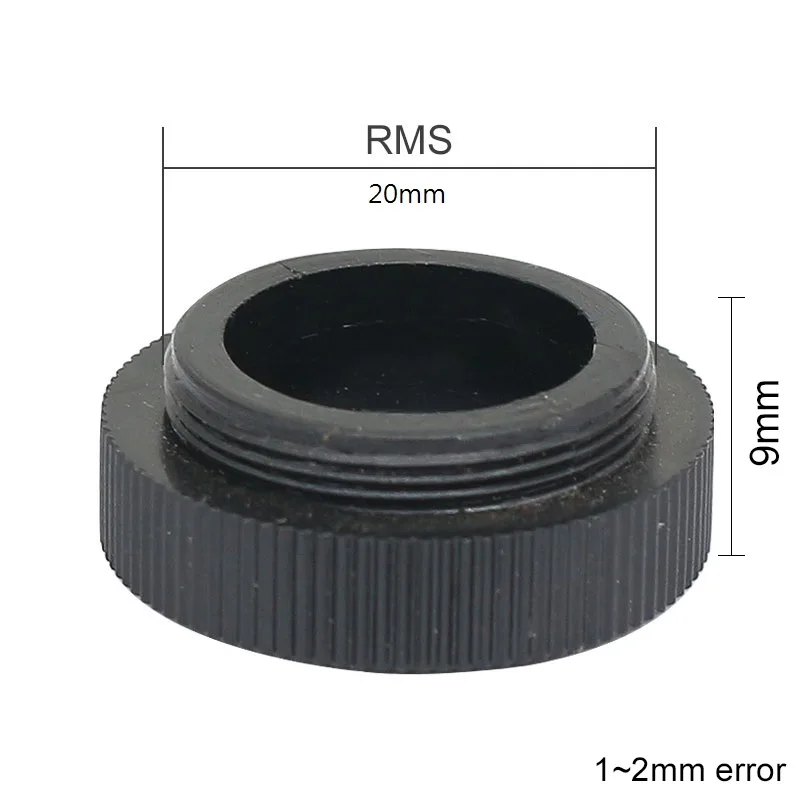 Microscope Objective Dust Cover RMS Screw Cap Plastic Microscope Objective Lens Cover