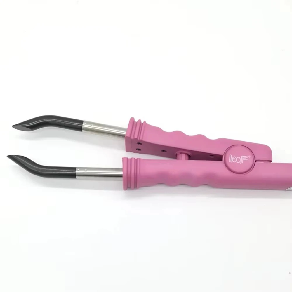 Loof Hair Extension Fusion Connector Hair Connector / Hair Extension Fusion Iron / European Plug 220V / US Plug 110V Black Pink image 4