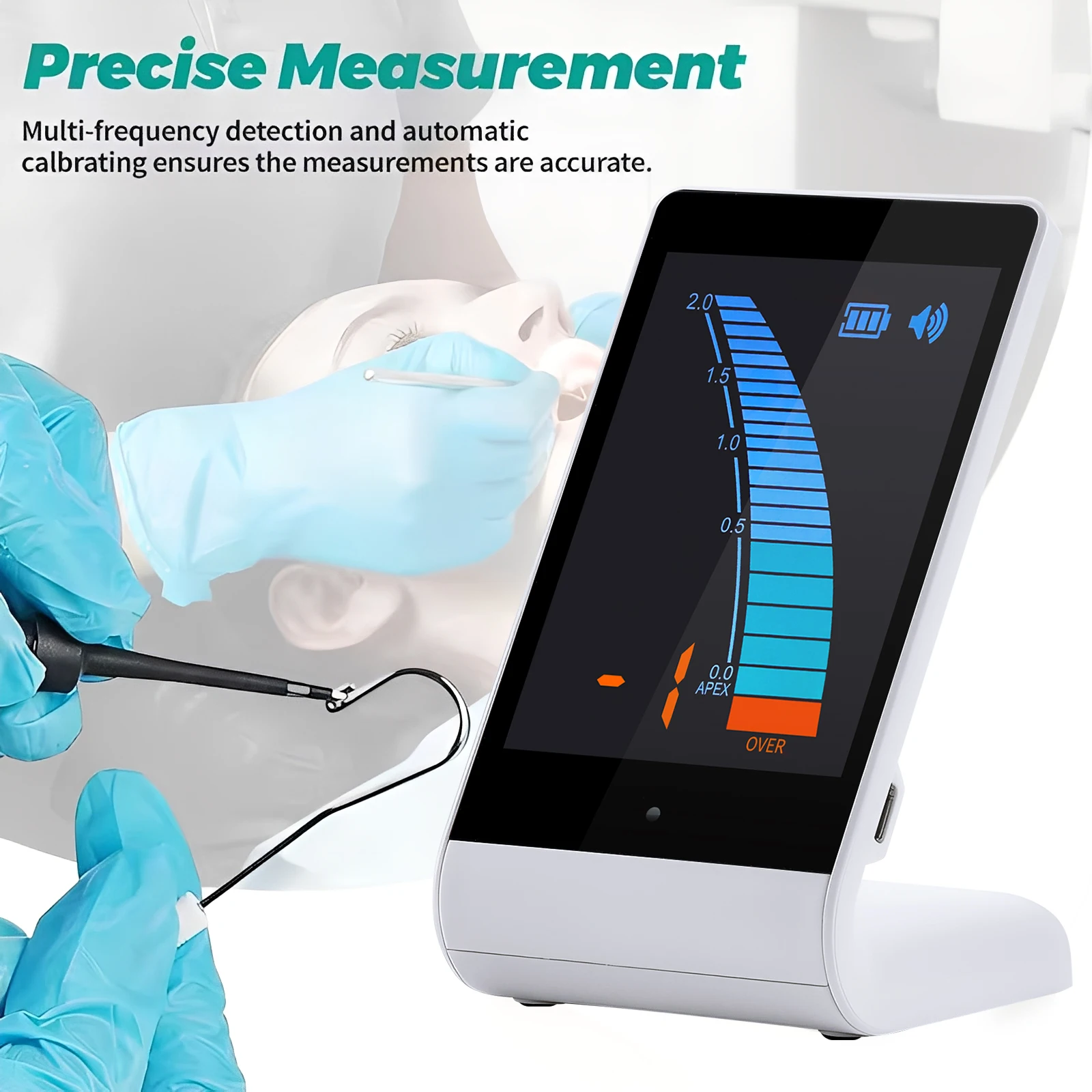 

MINI Dental LCD Endo Apex Locator LCD Screen Endodontic Root Canal Finder Measuring Treatment for EMS