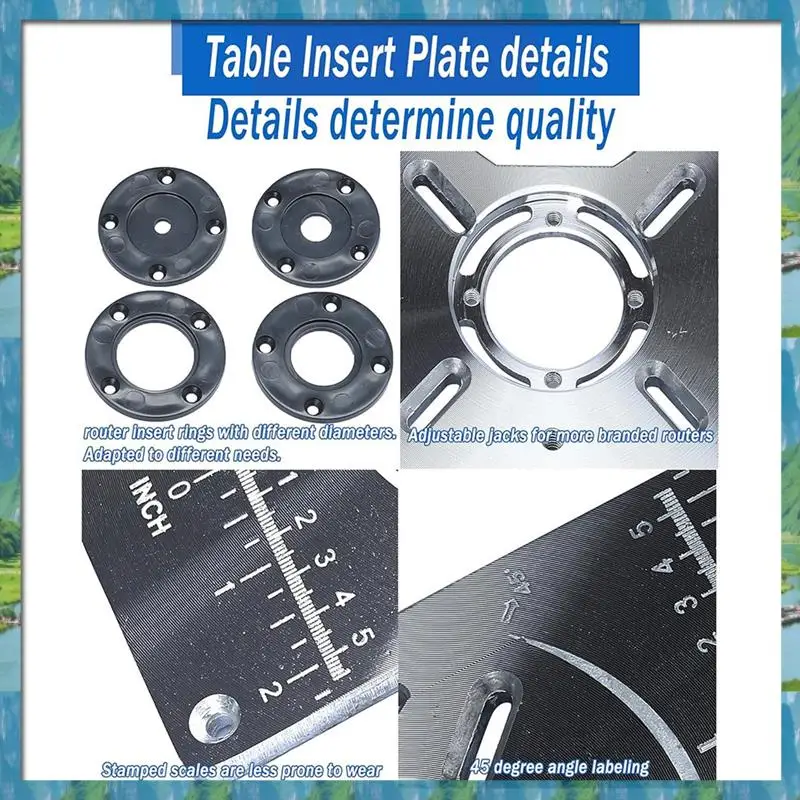 

Новая вставная пластина для фрезерного стола, вставная пластина для фрезерного стола «сделай сам» для деревообрабатывающих скамеек, прочная монтажная пластина для столешницы